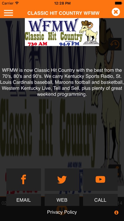 Classic Hit Country WFMW screenshot-3