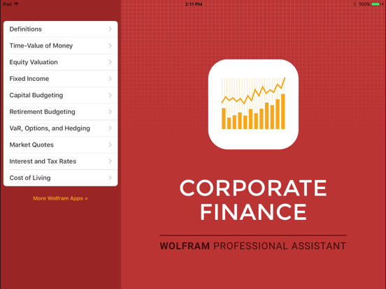 Screenshot #4 pour Wolfram Corporate Finance Professional Assistant