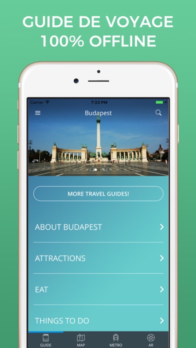 Screenshot #1 pour Budapest Guide Voyage avec Offline Maps