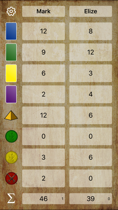 Screenshot #1 pour 7WD – Score Sheet