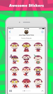 Funny Dracula stickers by KORCHO screenshot #1 for iPhone