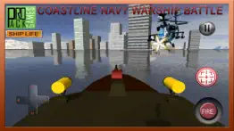 coastline navy warship fleet - battle simulator 3d iphone screenshot 2