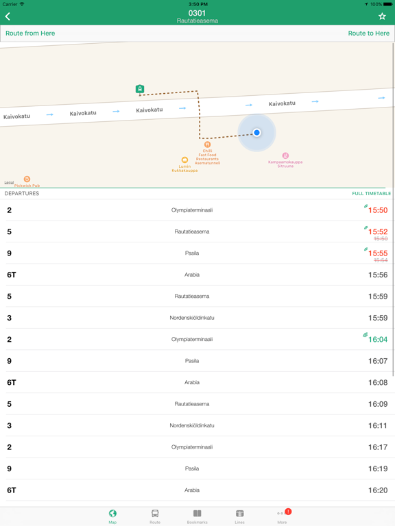 Commuter Pro iPad screenshot 4 - Navigation app