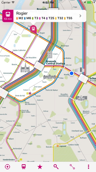 Screenshot #1 pour Bruxelles Rail Map Lite