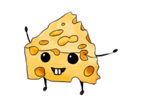 Cheese Stickers stickers by Hasan