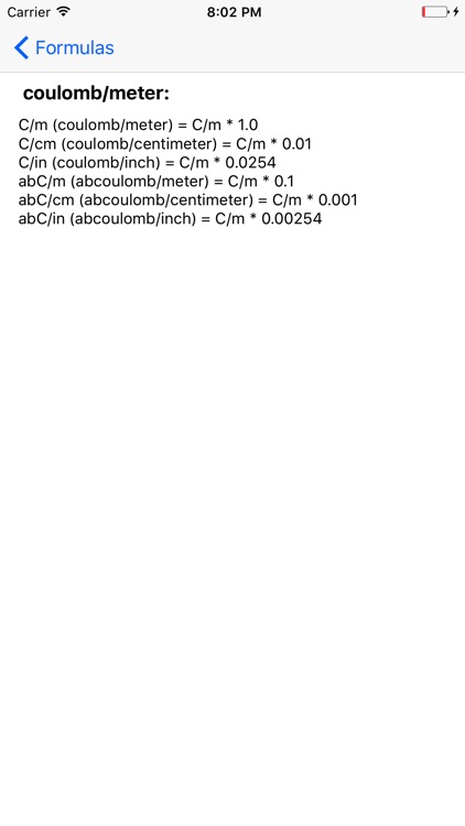 Linear charge density converter screenshot-3
