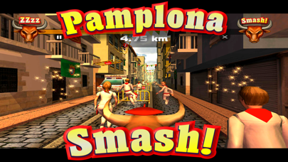 Screenshot #2 for Pamplona Smash: Infinite Bull Runner