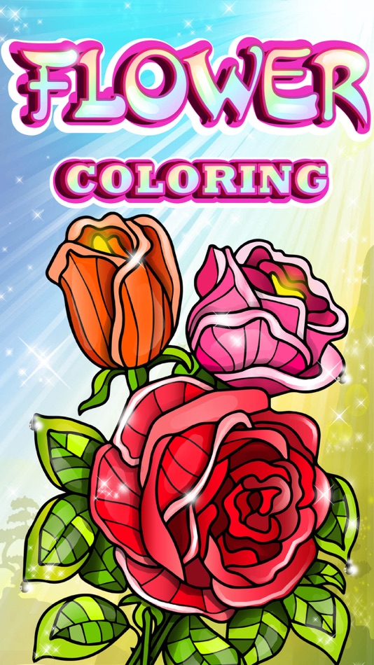 Flowers Coloring Pages for Adult with Rose Mandala - 9.7 - (iOS)
