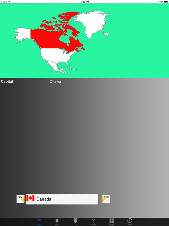 Screenshot #4 pour Country Flags, Maps, Capitals