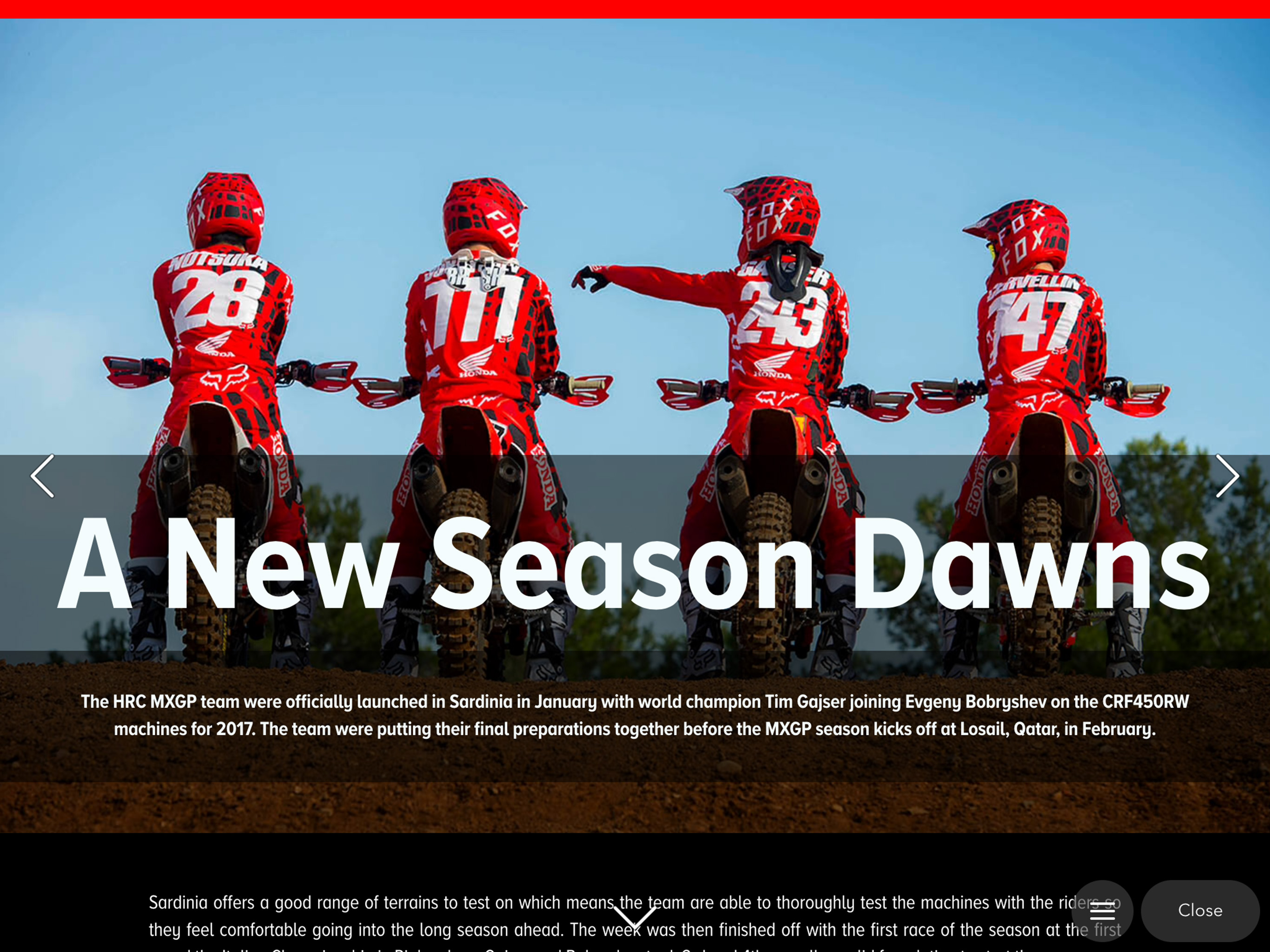 Honda Racing Magazine screenshot 9