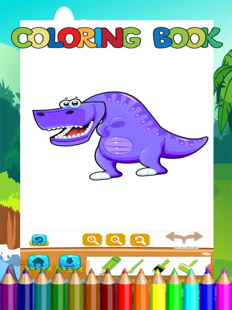 Dinosaur Coloring Book Kids Learn Drawing,Painting