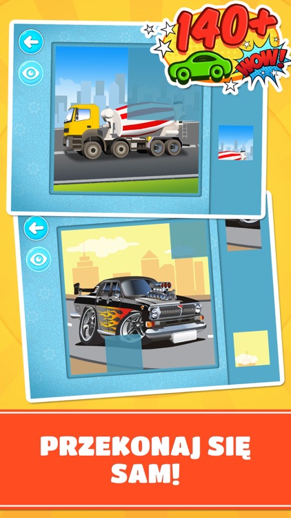 Fajne Auta i Samochody - Gry Puzzle dla Dzieci screenshot-4