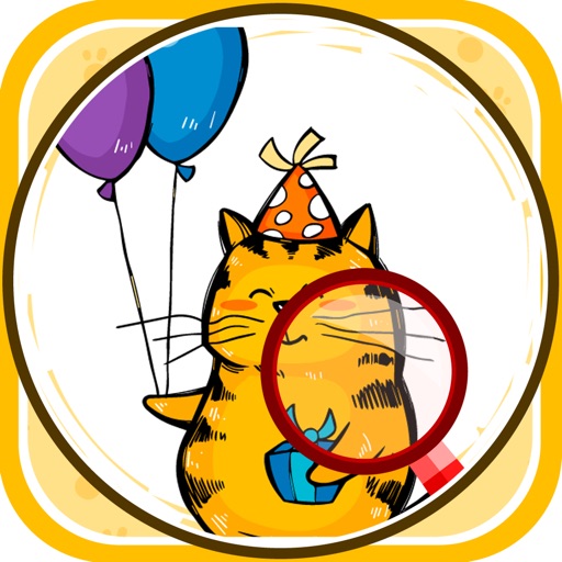 The Cat Cartoon Find 7 Differences Game Icon