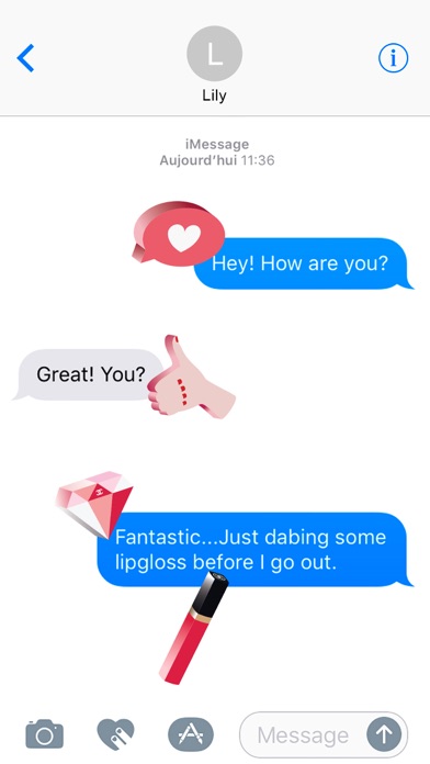 ROUGE COCO GLOSS Sticker iPhone screenshot 5 - Stickers app