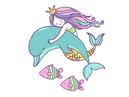 Beautiful Mermaids Under The Sea Stickers Pack