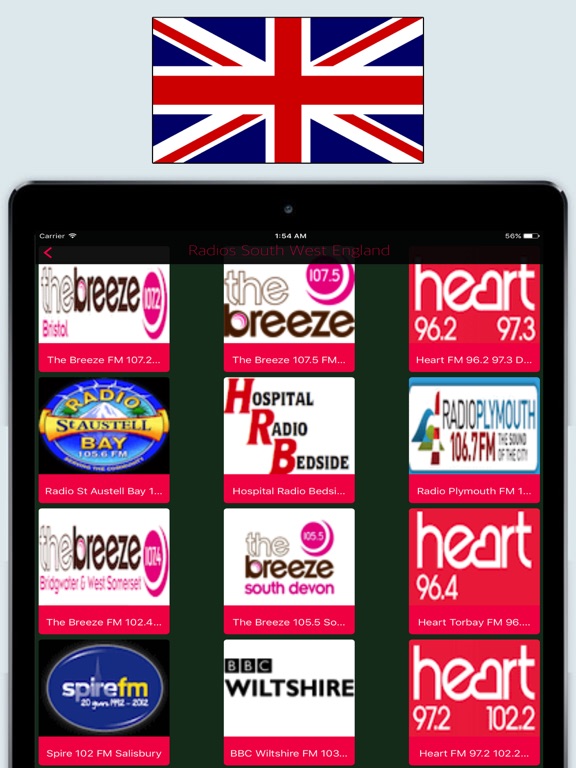 Radio United Kingdom FM / Radio Stations Online UK iPad screenshot 3 - Entertainment app