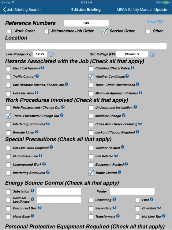 LYREC Job Briefing
