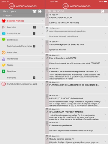Comunicación Familia - Escuela screenshot 2