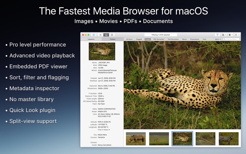 Screenshot #1 pour Fileloupe - Media Browser