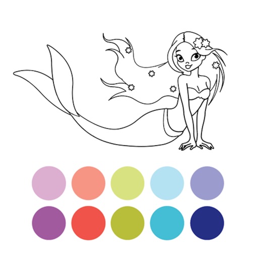 Mermaid Coloring icon