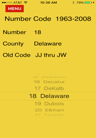 Indiana License Plate Codes screenshot 3
