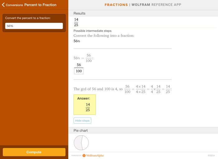 Wolfram Fractions Reference App