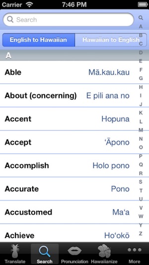 Hawaiian Words - Translation and Dictionary(圖2)-速報App