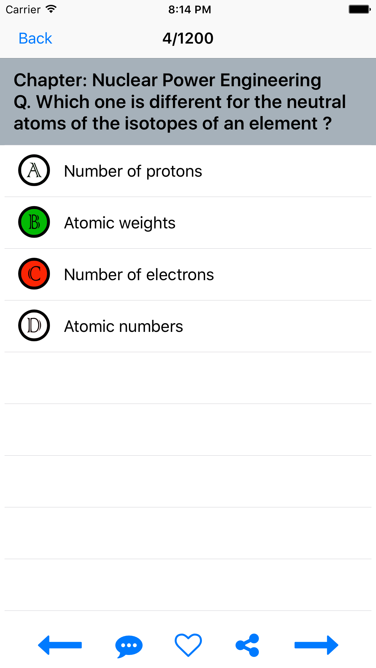 Chemistry Quiz Test screenshot 4