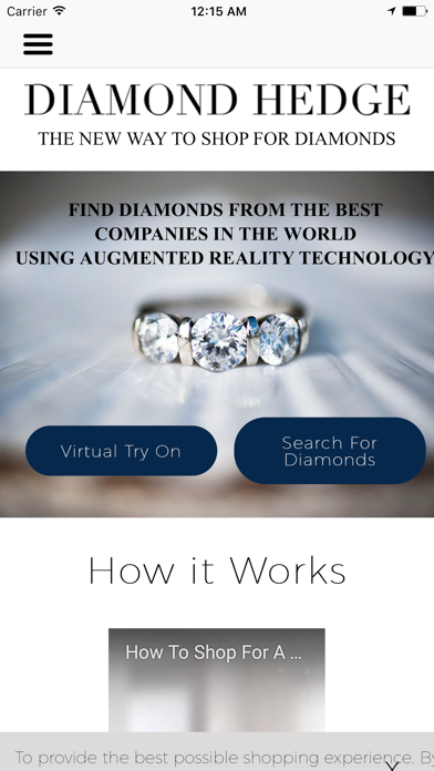 Diamond Hedge iPhone screenshot 1 - Shopping app