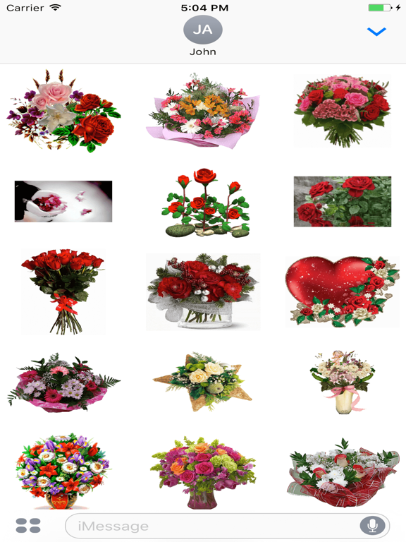 Screenshot #4 pour Animated Cute Flower & Rose GIF Stickers