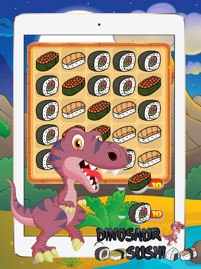 Dinosaur Sushi - Dino Food Math Games