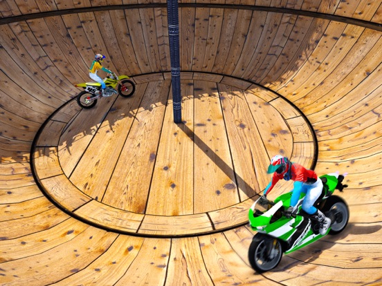 Well Of Death Bike Rider - Motorbike Stunts Racing iPad screenshot