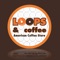 App diseñada especialmente para los clientes de Loops And Coffee, simple y atractiva para sumar puntos y conseguir CAFÉS GRATIS