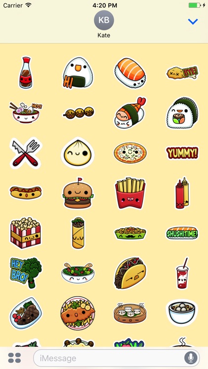 Nice Food Stickers