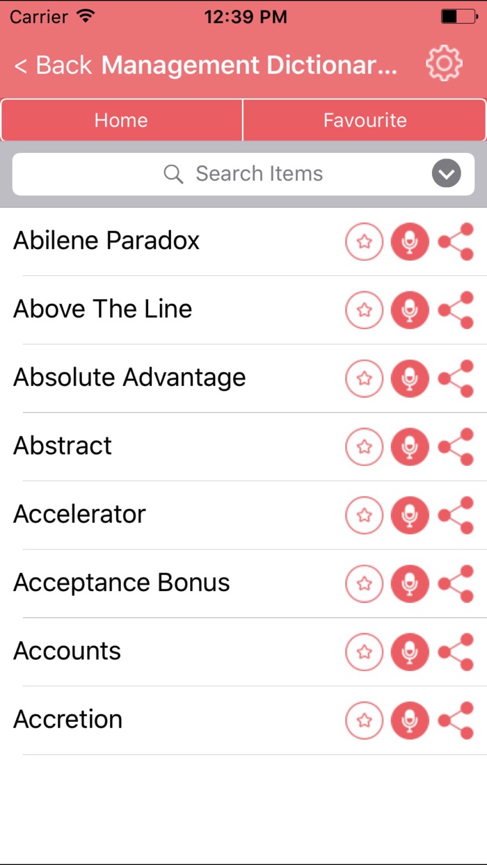Management Dictionary Definitions Terms