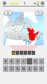 Canadian Provinces and Territories: Quiz of Canada screenshot