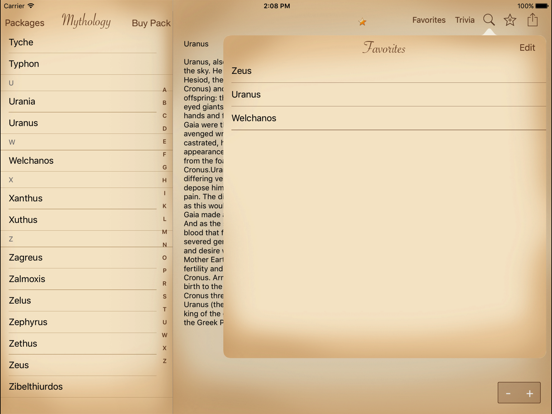 Screenshot #5 pour Mythology & Trivia