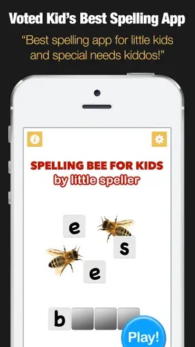 Spelling Bee for Kids - Spell 4 Letter Words screenshot 1