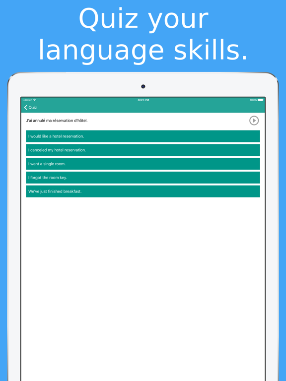 Simply Learn French : Travel Phrasebook For France iPad screenshot