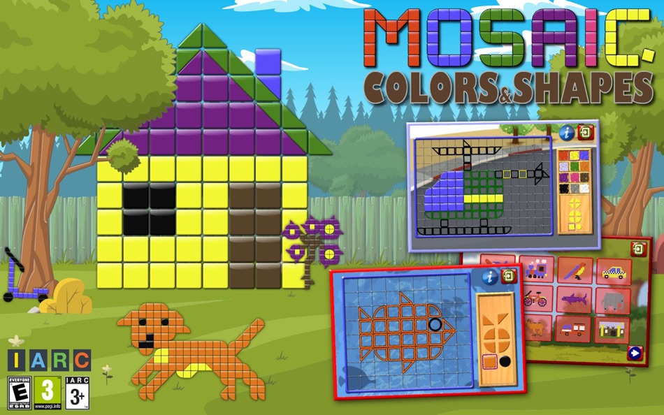 Kids Mosaic Art Shape and Color Picture Puzzles - 1.0 - (macOS)