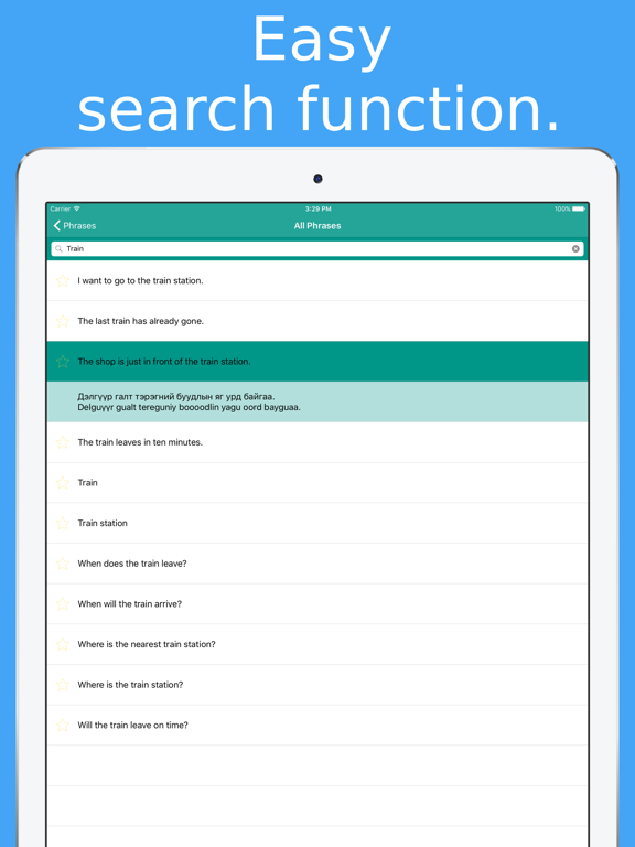Simply Learn Mongolian - Mongolia Travel Phrases iPad screenshot 5 - Education app