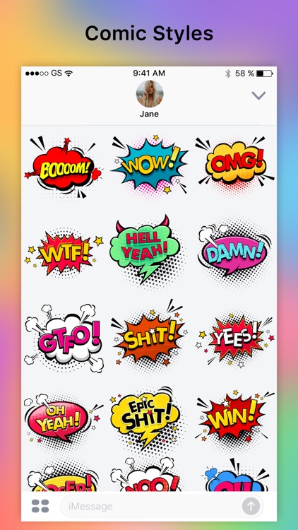 BOOM - Funny Comic Stickers