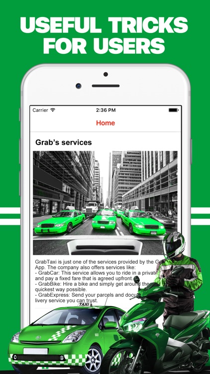 App for Grab Taxi Drivers