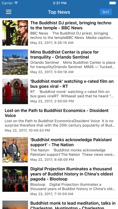 Screenshot #1 pour Buddhism News & Buddha Radio - Buddhist Updates
