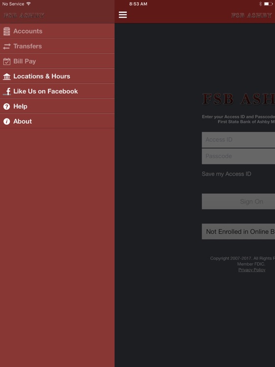 First State Bank of Ashby for iPad