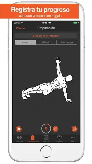 Captura de pantalla de Fitness Point. en iPhone 3