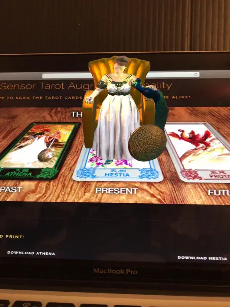 Zeus Sensor Tarot - Augmented Reality