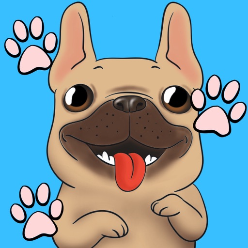 Frenchie Luv - French Bulldog Emojis icon