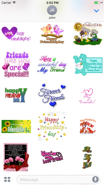 Animated Friendship Day GIF Stickers