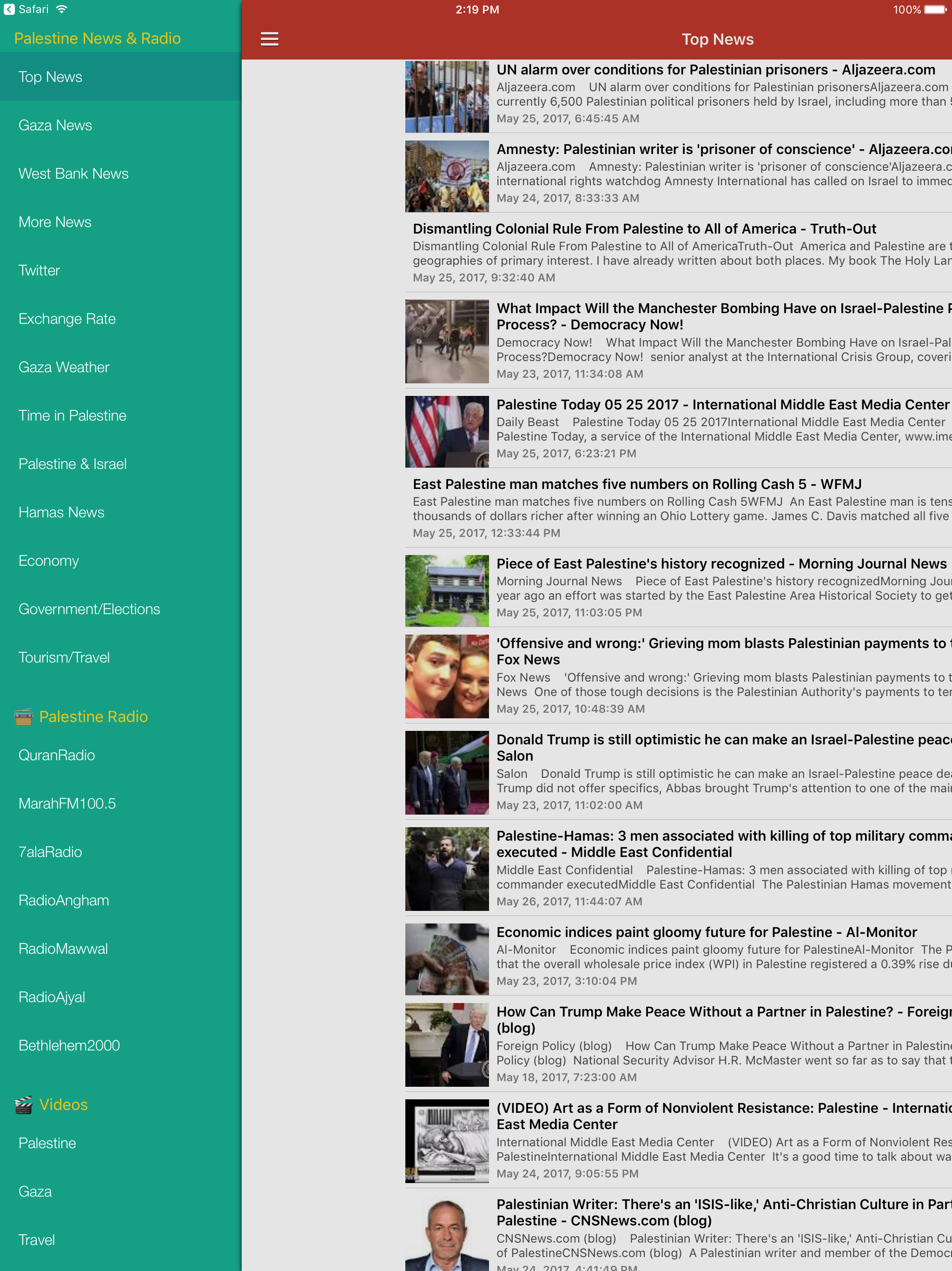 Palestine News & Radio - Gaza Palestinian Updates screenshot 6